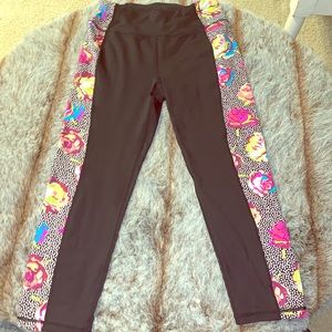 Betsey Johnson Floral Yoga Pants - Small